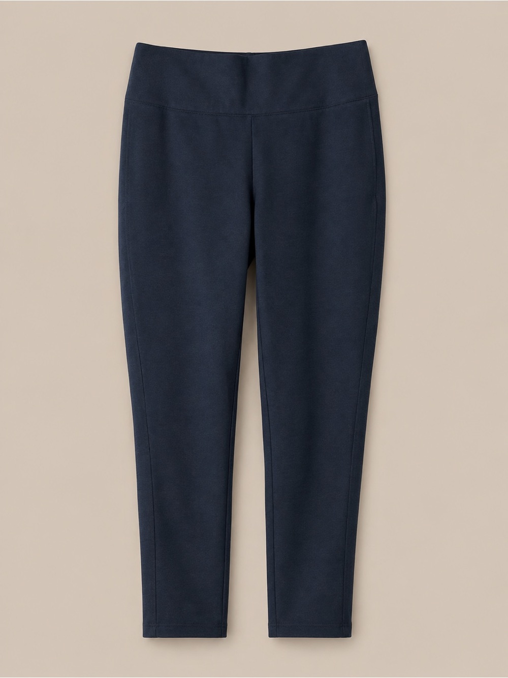 Apt. 9 Navy Ponte Slim Ankle Pants